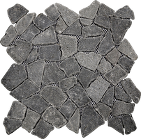 Puzzle Mosaic Black Lava stone – Order code: PZMI-01-W