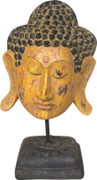 Buddha Head on stand in cement. Size H22, L22, W13 cm. Price Exwork 46.250 IDR. Price FOB 3,75 usd excl packing. Order code CP019.