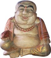 Happy Buddha. Size H36 cm. Price FOB 6,45 usd excl packing. Order code CP064.
