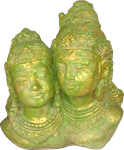 Shiva & Parwati in cement. Size H30 cm. Price FOB 9,65 usd excl packing. Art. code: CP066.