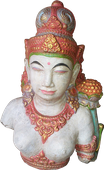 Dewi Tara Torso in cement. Size H50 cm. Price FOB 20,00 usd excl packing. Art. code: CP083.