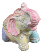 Elephant in cement. Size H20, L22, W13 cm. Price Exwork 48.000 IDR. Price FOB 3,85 usd excl packing. Art. code: CP108.