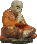 Praying Monk in cement, Size H10, L8, W7 cm. Price FOB 1,55 usd excl packing. Art. code: CP115(to the left) and CP116. Size H14, L12, W10 cm. Price FOB 2,30 usd excl packing.