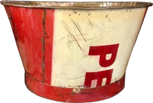 Recycle metal bucket. Art. code ZRM028. Size H35, D40 cm.
