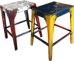 High stool. Art. code ZRM035. Size H40, L35, W30 cm.
