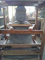 Sitting Buddha Japan Riverstone. Size: H75, L50, W35 cm. Art. code BS038. Price Exwork 132,00 usd, Price FOB 140.00 usd. Port Semarang Indonesia.