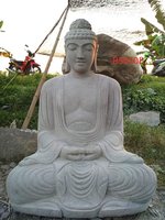 Sitting Buddha Riverstone. Art. code BS040B. Size H135, L80, W60cm. Weight 735 kg. Price FOB 577 usd.