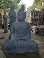 Sitting Buddha Riverstone. Art. code BS040B. Size H135, L80, W60cm. Weight 735 kg. Price FOB 577 usd.