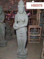 Standing Dewi Green stone. Art. code HS037S. Size H 175, L35, W40cm. Weight 243 kg. Price Exwork 100 usd, Price FOB 115.28 usd.
