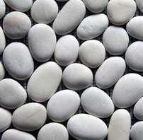 Pebble Mosaic Interlock White Stone—Order code: SMI-W-1