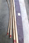 Bamboo stick incl textile bag. Bamboo stick is cut in parts to be connected when use. Art. code: BSC-3.5m(3,65usd), BSC-4.5m(4,00usd), BSC-5.5m(4,00usd), BSC-6.5m(4,35usd), BSC-7.5m(4,35usd).