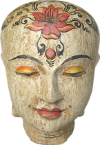 Head in cement. Size H32, L25, W25 cm. Price FOB 12,75 usd incl packing wooden crate. Order code CP003.